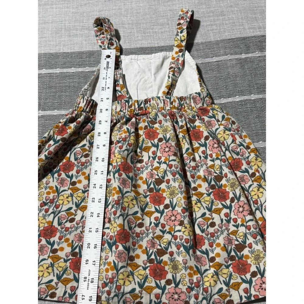Blueberri Boulevard Girls Size‎ 6 Floral Corduroy Jumper Dress